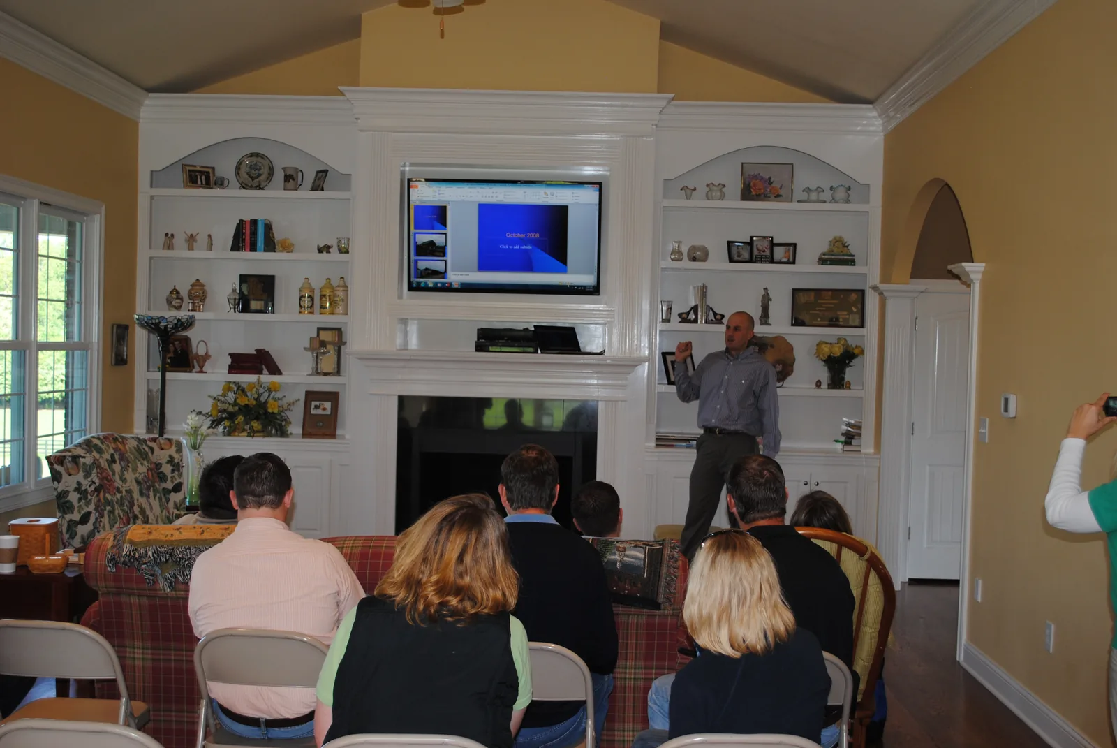 Patrick giving presentation