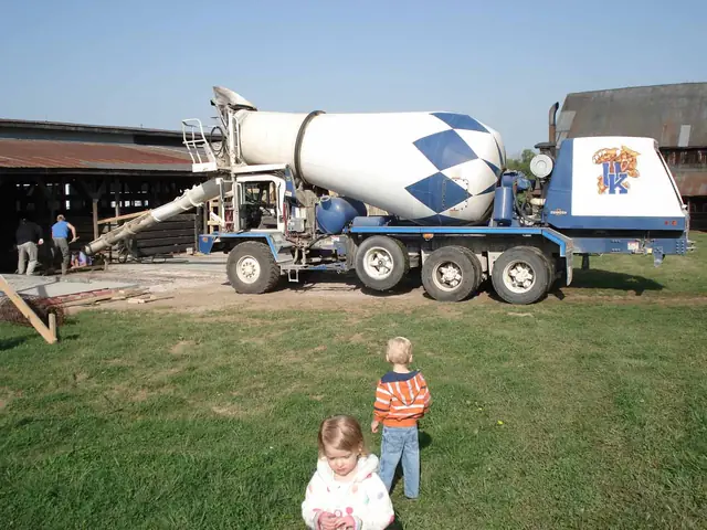 Bittersweet Acres Farm — twins with concrete truck
