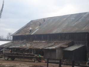 Demo of barn
